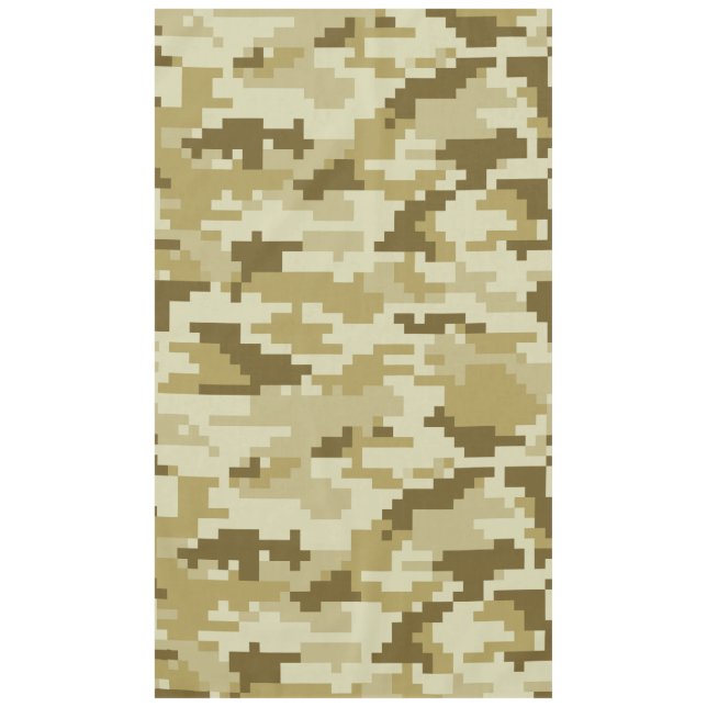 8 Bit Pixel digitale Wüste Camouflage / Camouflage Tischdecke (Vorderseite)