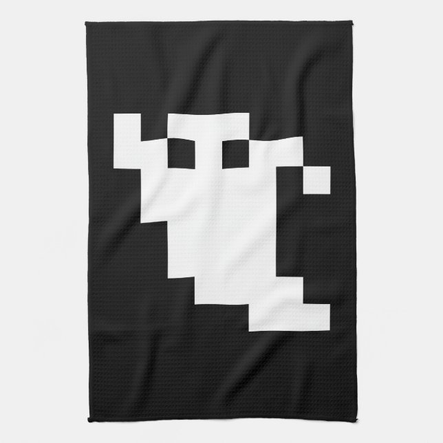8-Bit-Pixel-Geist Küchentuch (Vertikal)