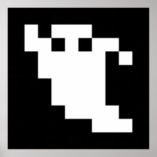 8-Bit-Pixel-Geist Poster