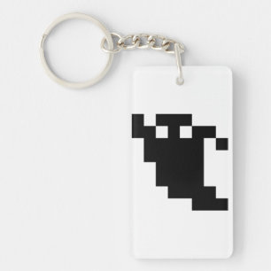8 Bit Pixel Geist Schatten Schlüsselanhänger