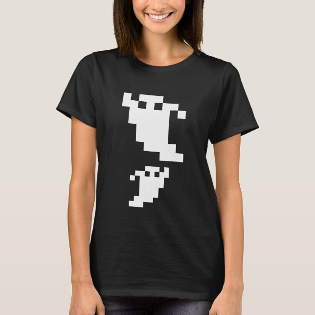 8-Bit-Pixel-Geist T-Shirt (Vorderseite)