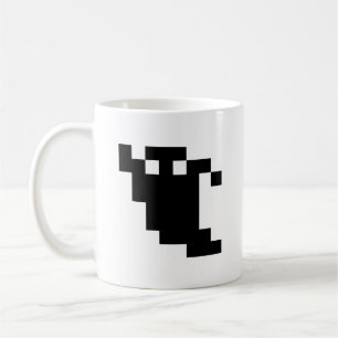 8 Bit Pixel-Geister Schatten Tasse
