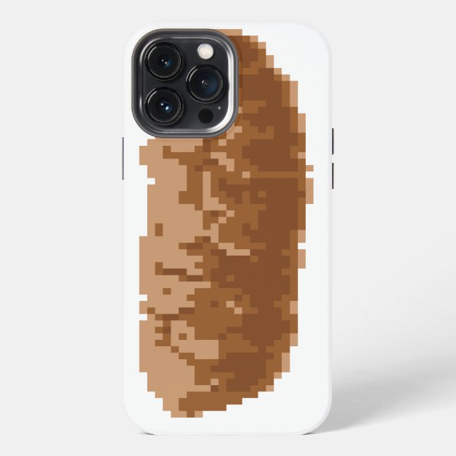 8 Bit Pixel Gekackt iPhone Hülle (Rückseite)