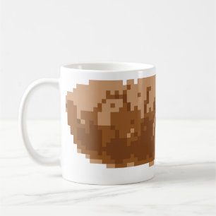 8 Bit Pixel Gekackt Kaffeetasse
