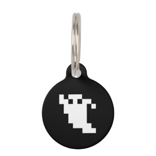 8 Bit Pixel Ghost Haustiermarke