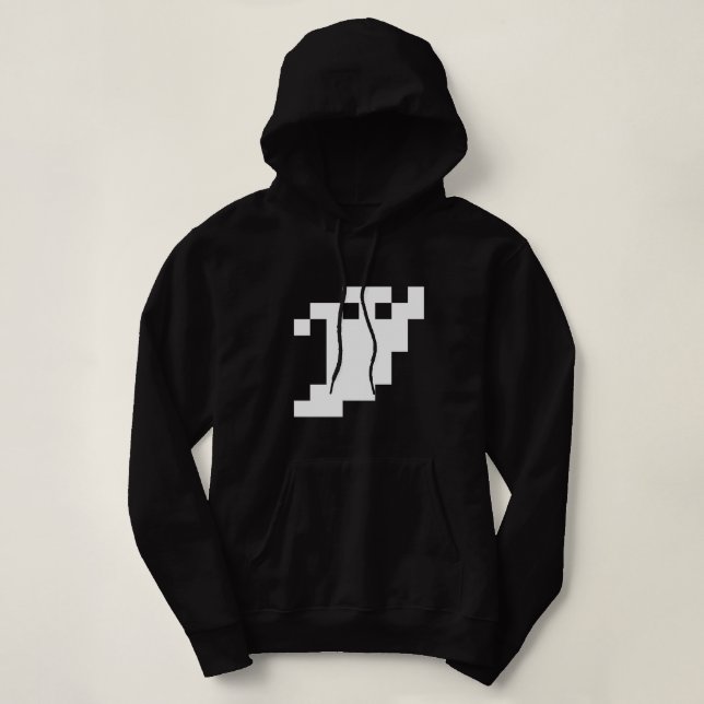 8 Bit Pixel Ghost Hoodie (Design vorne)