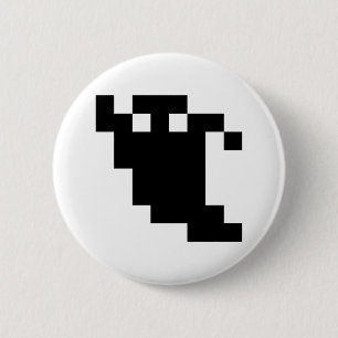 8 Bit Pixel Ghost Shadow Button