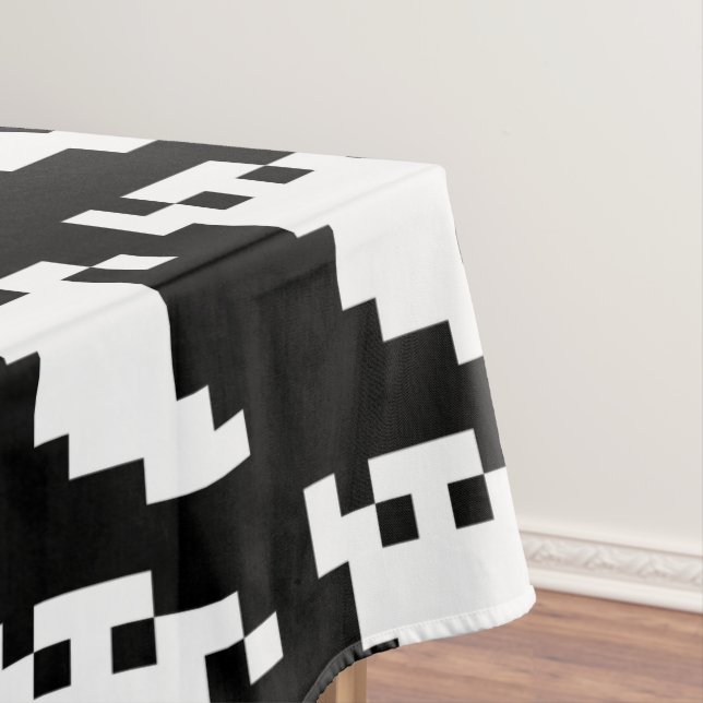 8 Bit Pixel Ghost Tischdecke (Beispiel)