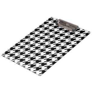 8 Bit Pixel Hahnentrittmuster Karo Muster Klemmbrett