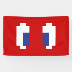 8-Bit-Pixel-Manga-Augen Banner