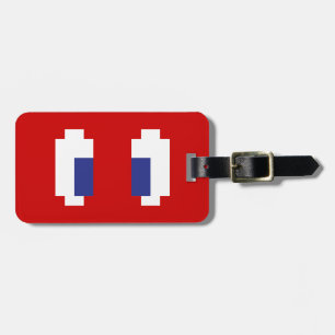 8-Bit-Pixel-Manga-Augen Gepäckanhänger