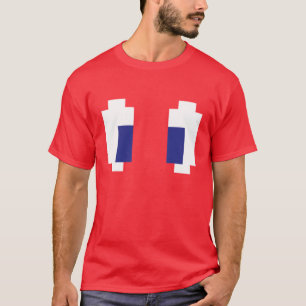 8 Bit-Pixel Manga Augen T-Shirt