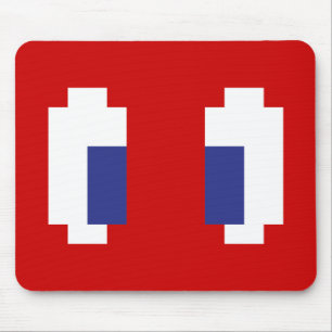 8 Bit Pixel Manga Eyes Mousepad