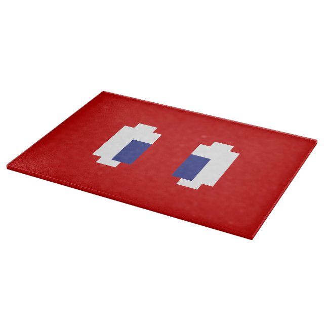 8 Bit Pixel Manga Eyes Schneidebrett (Ecke)