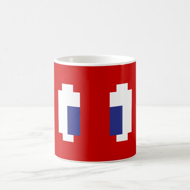 8 Bit Pixel Manga Eyes Tasse (Mittel)
