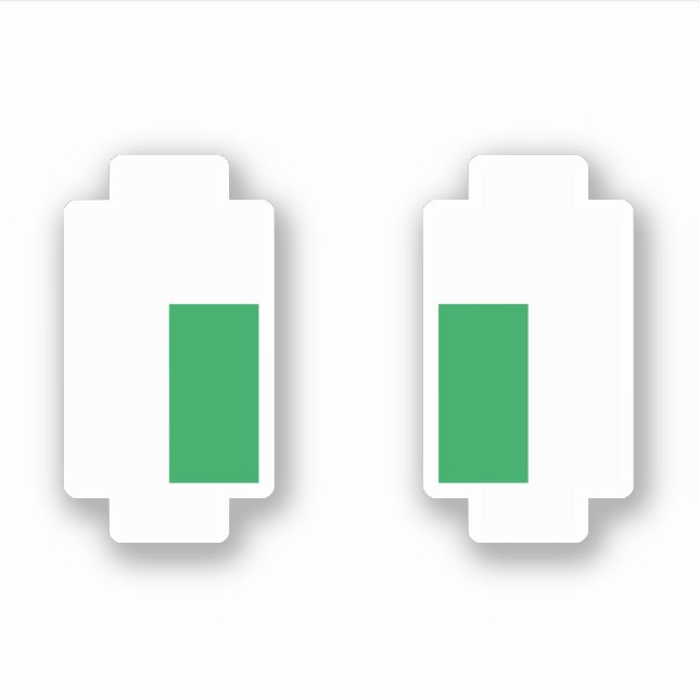 8 Bit Pixel Manga Green Eyes Aufkleber (Vorderseite)