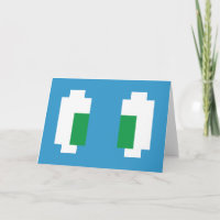 8 Bit Pixel Manga Grüne Augen