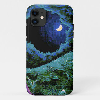 8 Bit-Pixel-Mondschein iPhone 11 Hülle