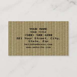 8 Bit Pixel Tatami Mat 畳 Visitenkarte