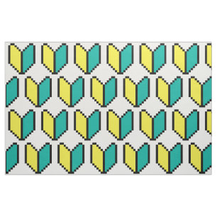 8-Bit-Pixel-Wakaba / Anfänger-Markierung Stoff