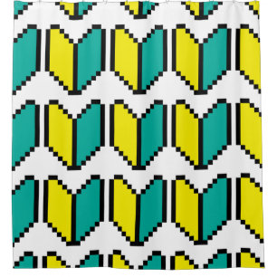 8 Bit Pixel Wakaba / Shoshinsha Mark Duschvorhang