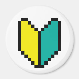 8 Bit Pixel Wakaba / Shoshinsha Mark Magnet