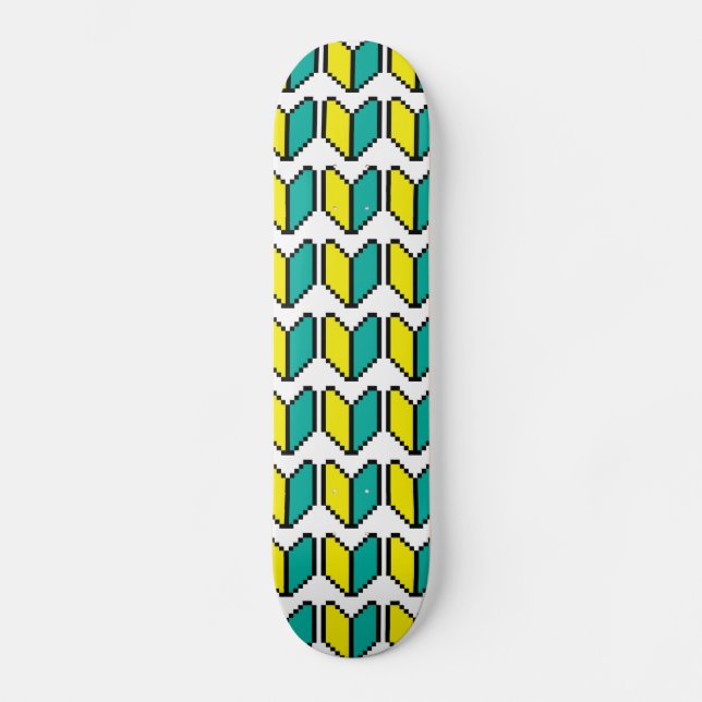 8 Bit Pixel Wakaba / Shoshinsha Mark Skateboard (Vorderseite)