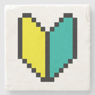 8 Bit Pixel Wakaba / Shoshinsha Mark Steinuntersetzer