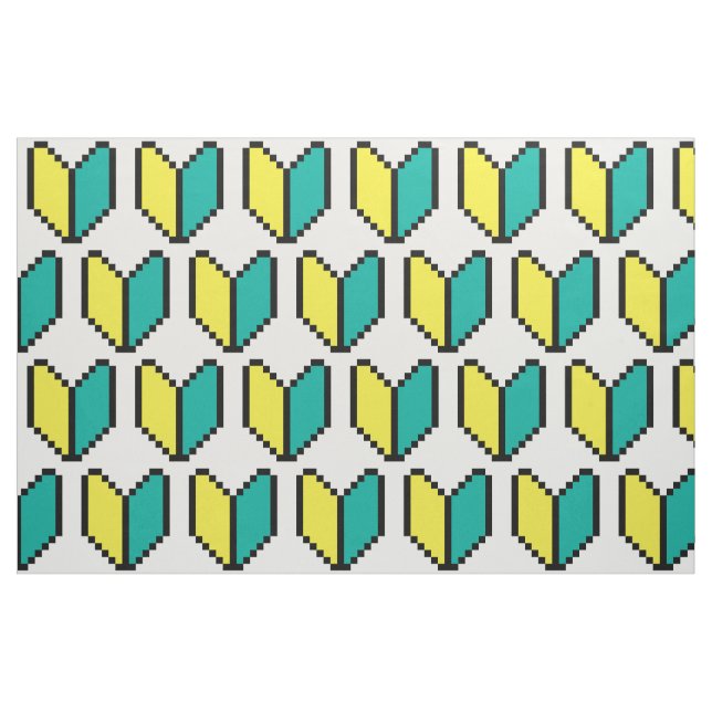 8 Bit Pixel Wakaba / Shoshinsha Mark Stoff (Fat Quarter (45,7 x 55,9 cm))
