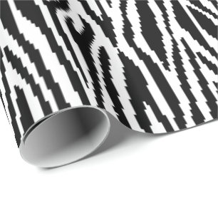 8 Bit Pixel Zebra Print Design Muster Geschenkpapier