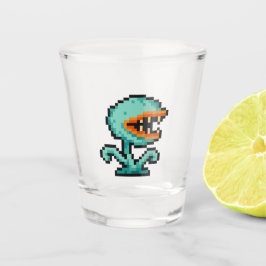 8-bit Retro Flytrap Schnapsglas