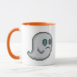 8-bit Retro Ghost Tasse