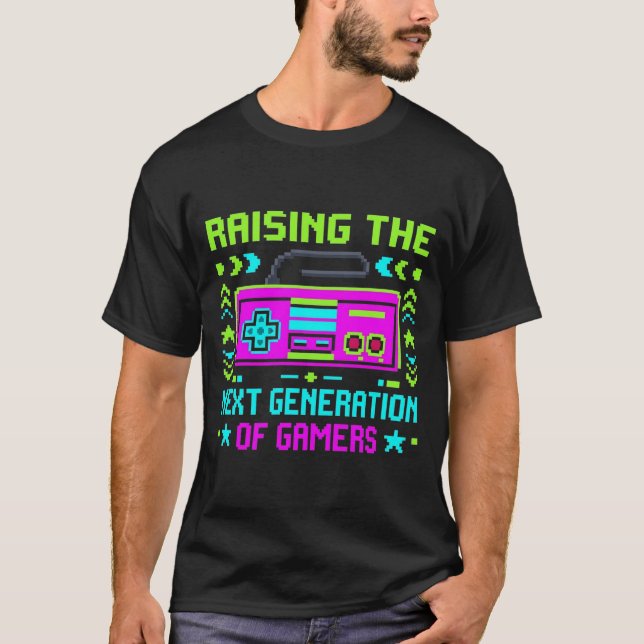 8-Bit Retro Pixel Art T-Shirt (Vorderseite)