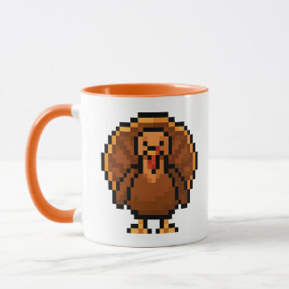 8-bit Retro Turkey Tasse