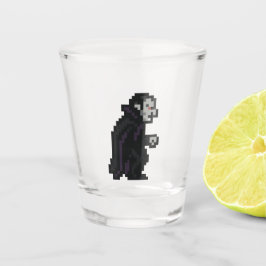 8-Bit Retro-Vampir Schnapsglas