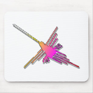 8-Bit-Retro-Videospiel Nazca-Linien Kolibri Mousepad