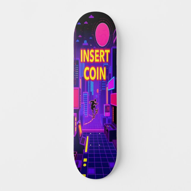 8-Bit-Ride-Edition 5 Skateboard (Vorderseite)