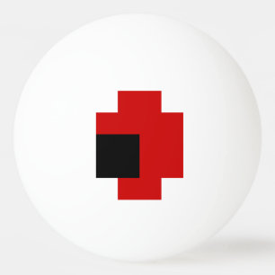 8 Bit Roter Pingpong-Ball Tischtennisball