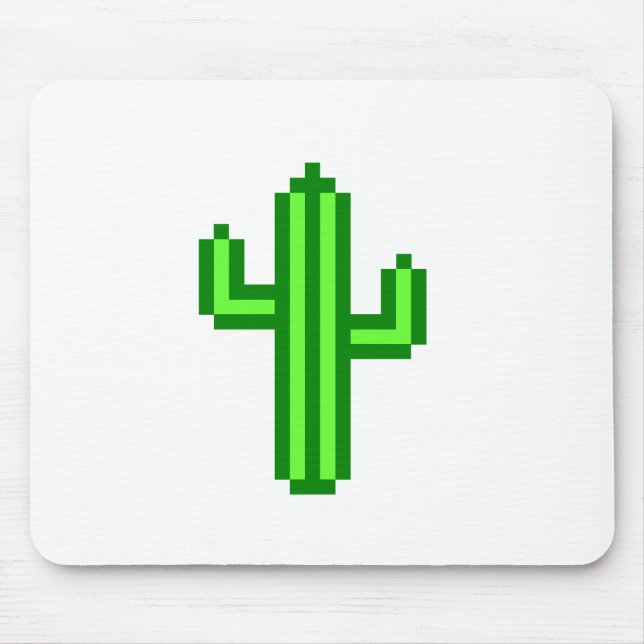 8-Bit Saguaro Cactus Mousepad (Vorne)