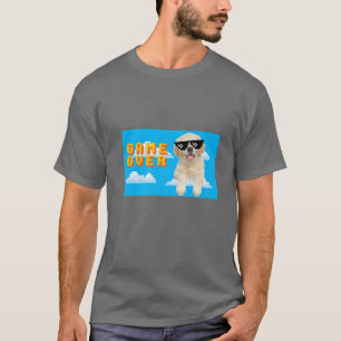 8-Bit-Spiel über Golden Retriever Liebe 2 T-Shirt