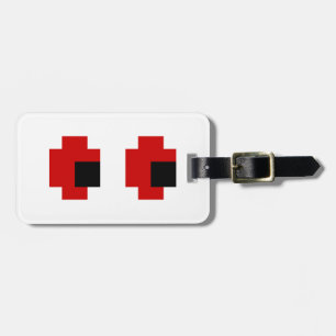 8 Bit Spooky Red Eyes Gepäckanhänger