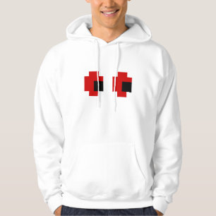 8 Bit Spooky Red Eyes Hoodie