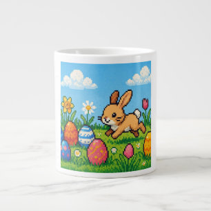 8-Bit süßer Osterhase/Hase Jumbo-Tasse