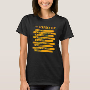 8 Bit Text Style Mein perfekter Tag Play Video Gam T-Shirt