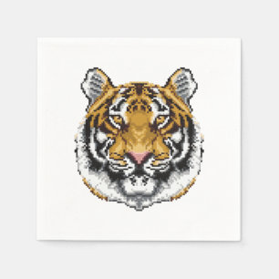 8 Bit Tiger Serviette