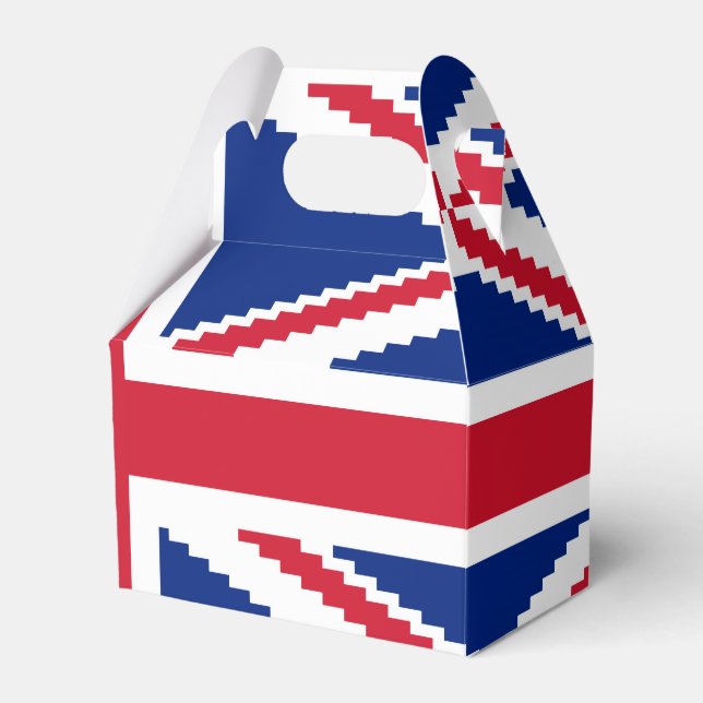 8 Bit Union Pixel Jack Geschenkschachtel (Vorderseite)