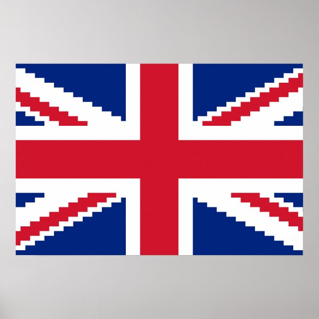 8 Bit Union Pixel Jack Poster (Vorne)