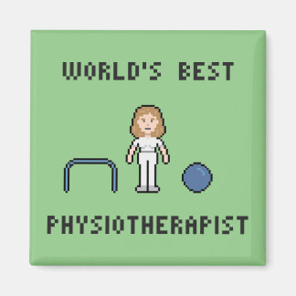 8 Bit Welt besten Physiotherapeuten Magnet