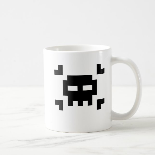 8-Bitpirat Kaffeetasse (Rechts)