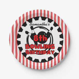 8. Bowling Sports Birthday Paper Teller